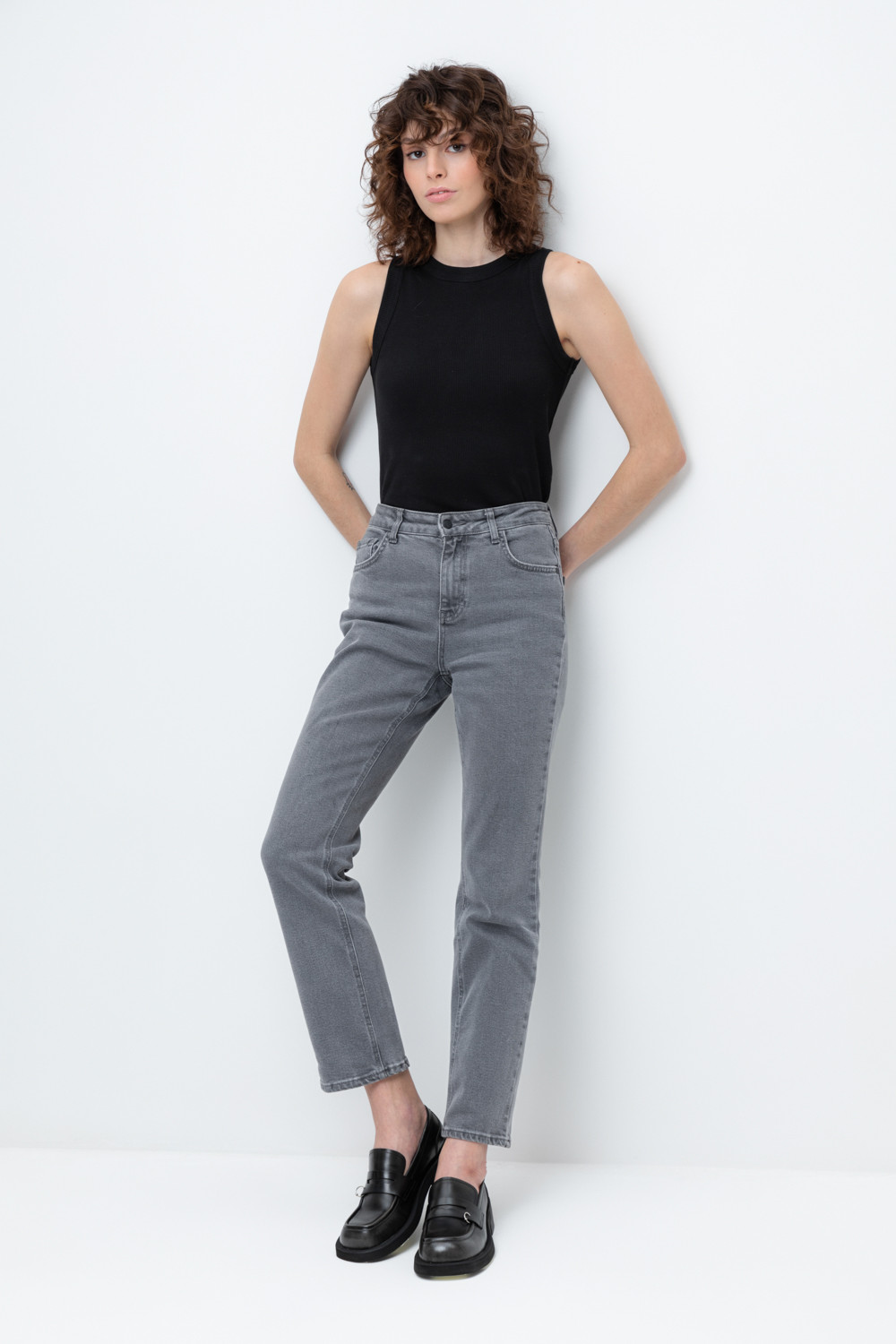 Брюки женские для мам, артикул: ЕТ 40004/2 ВСТ, цвет: серый, фото 5