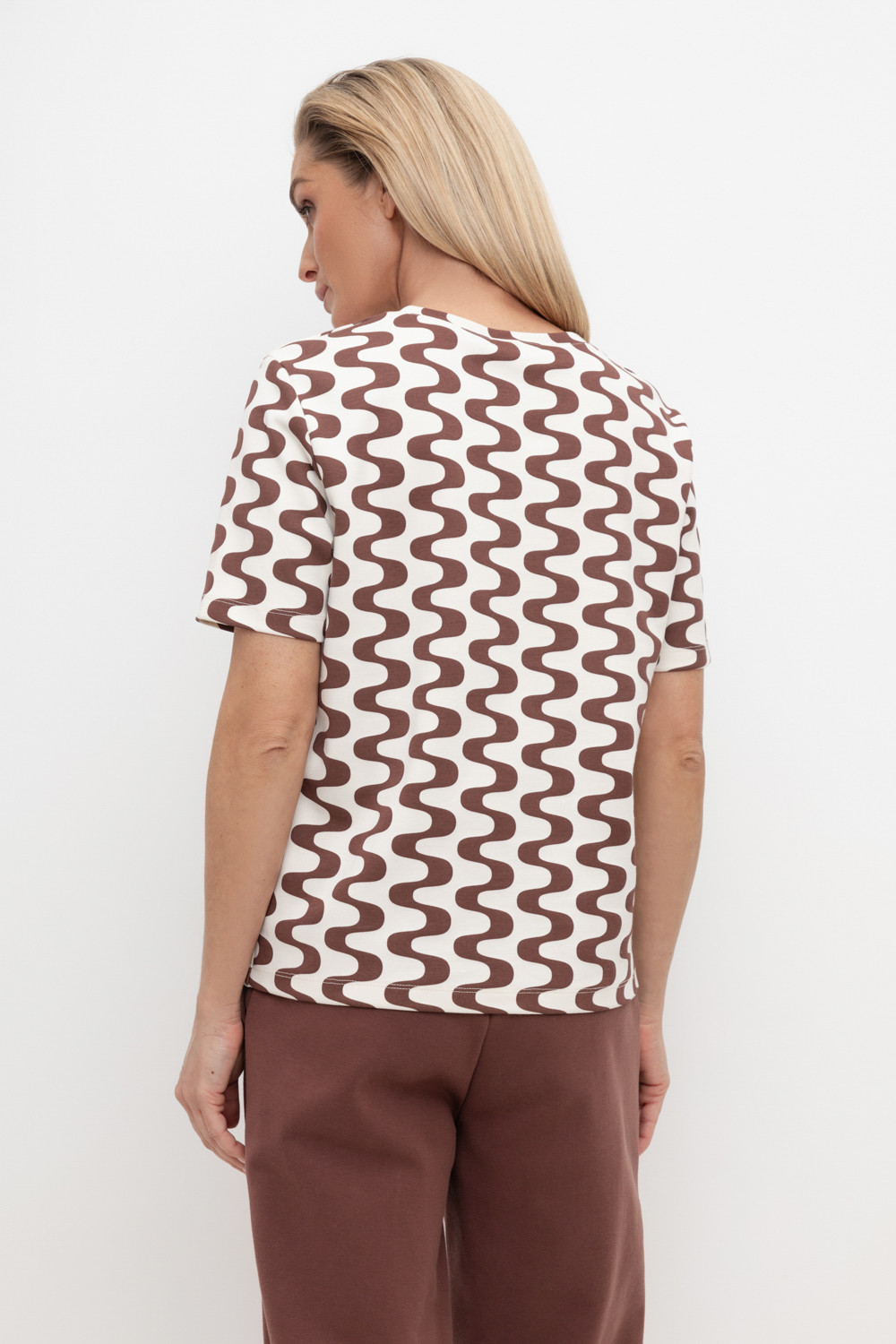 Футболки женские для мам, артикул: ЕВТ 3216, цвет: бежевый, фото 5