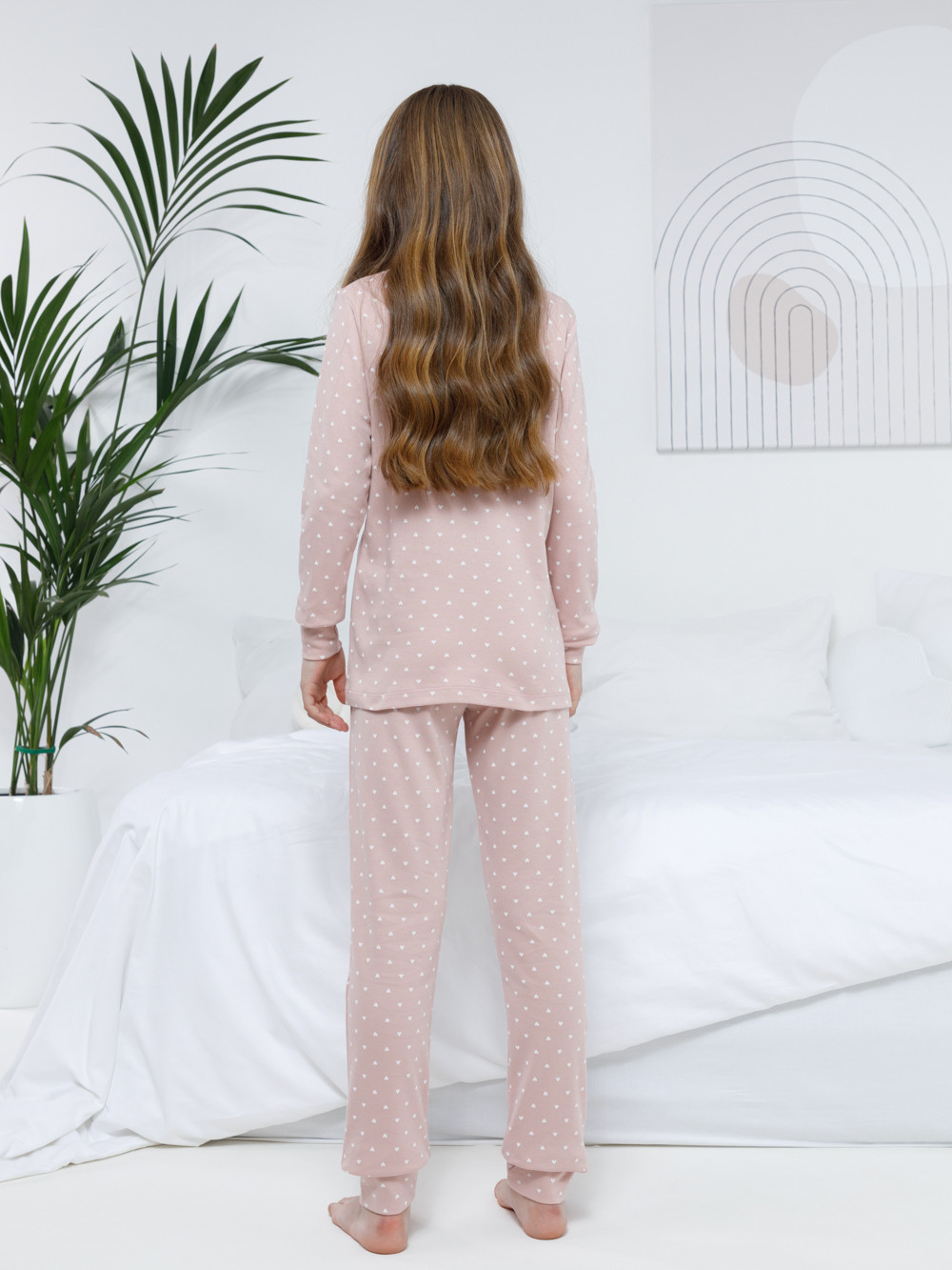 Пижама для девочки, артикул: МП 1621-1, цвет: коричневый, фото 5