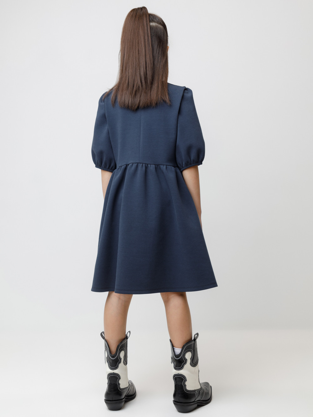Платье для девочки, артикул: К 5935, цвет: синий, фото 5