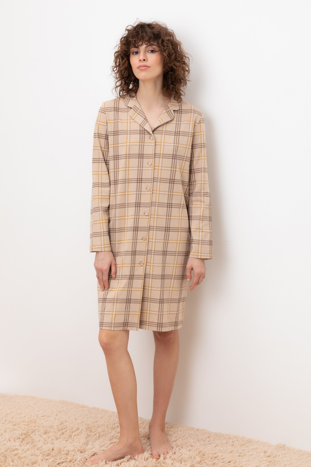 Халаты женские для мам, артикул: Е 50025, цвет: бежевый, фото 5