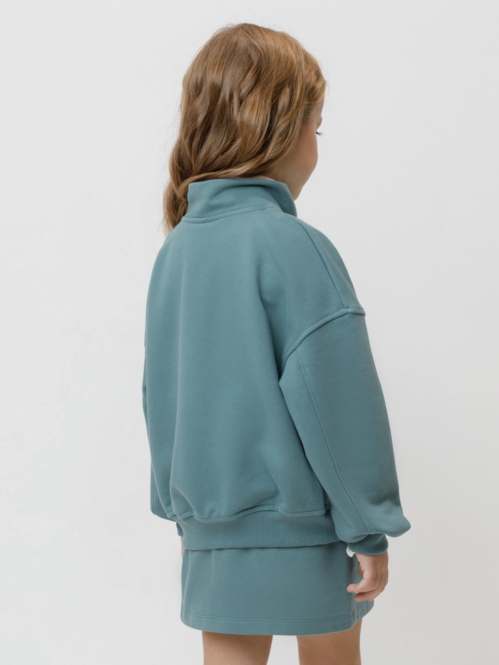 Жакет для девочки, артикул: КР 302817, цвет: бирюзовый, фото 5