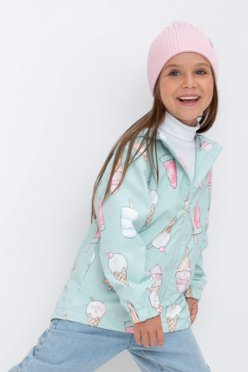 Куртка для девочки, артикул: ВК 32144/н/6 Ал, цвет: голубой, фото 5