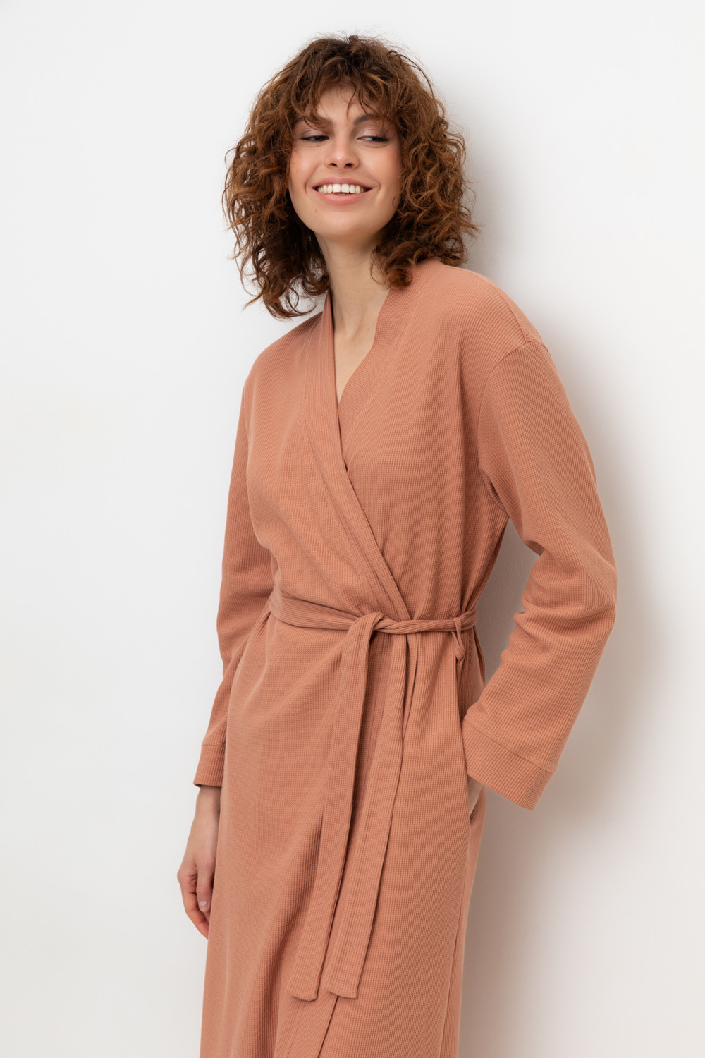 Халаты женские для мам, артикул: Е 50014/24, цвет: кофейный, фото 5