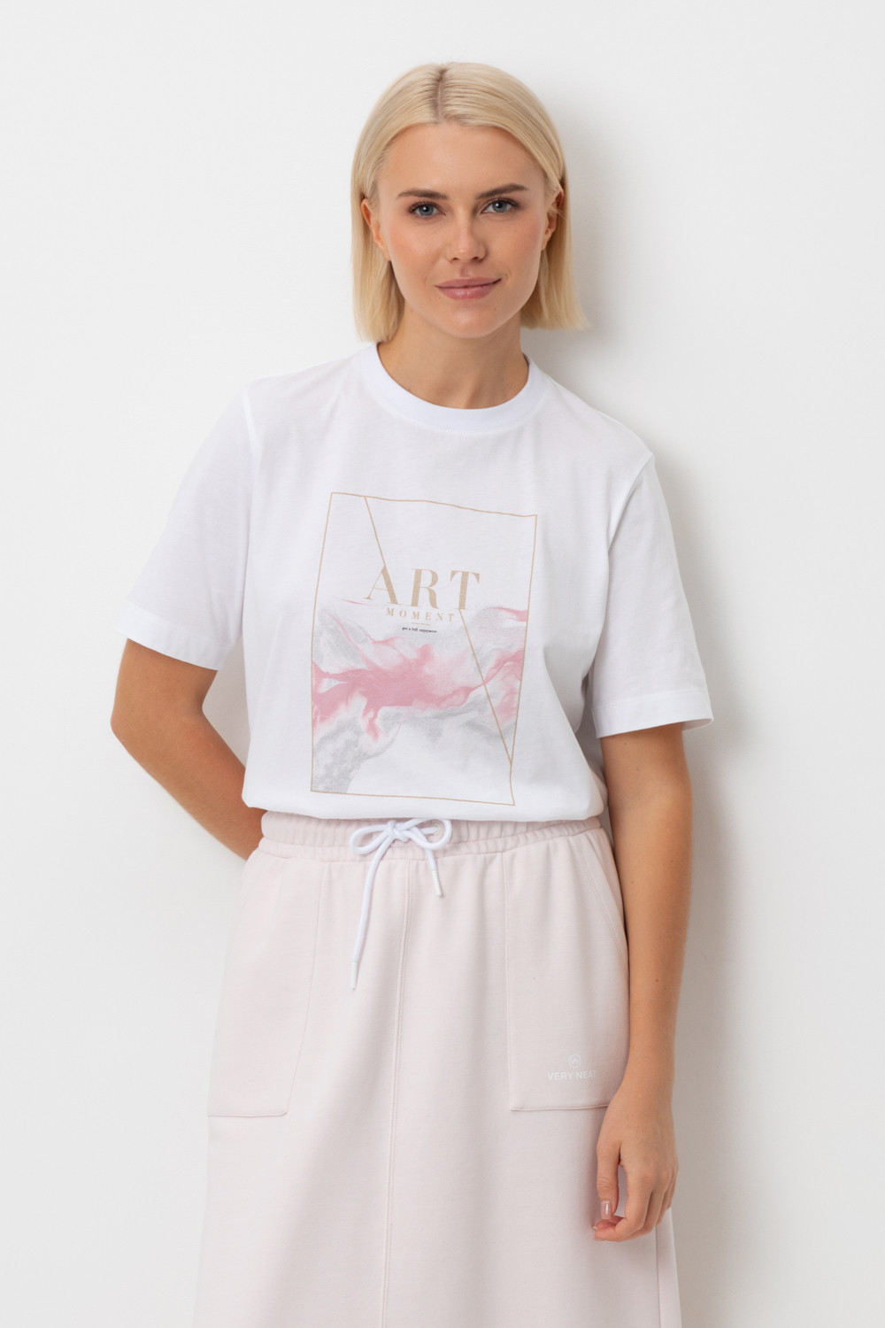 Футболки женские для мам, артикул: ЕВТ 3311, цвет: белый, фото 5