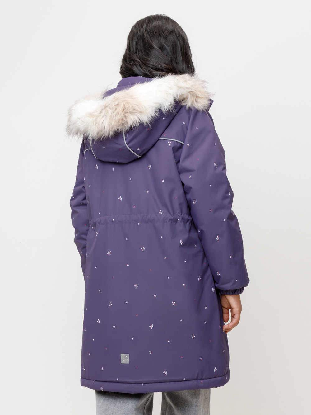 Пальто для девочки, артикул: ВК 38105/н/4 ГР, цвет: фиолетовый, фото 4