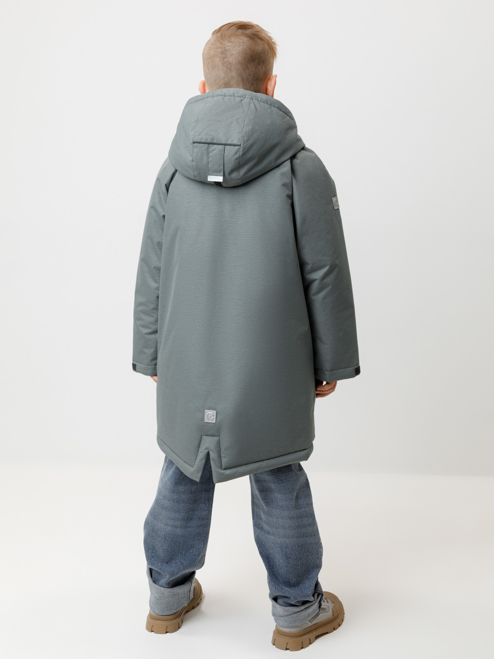 Пальто, плащи для мальчика, артикул: ВК 36112/2 ГР, цвет: зеленый, фото 5