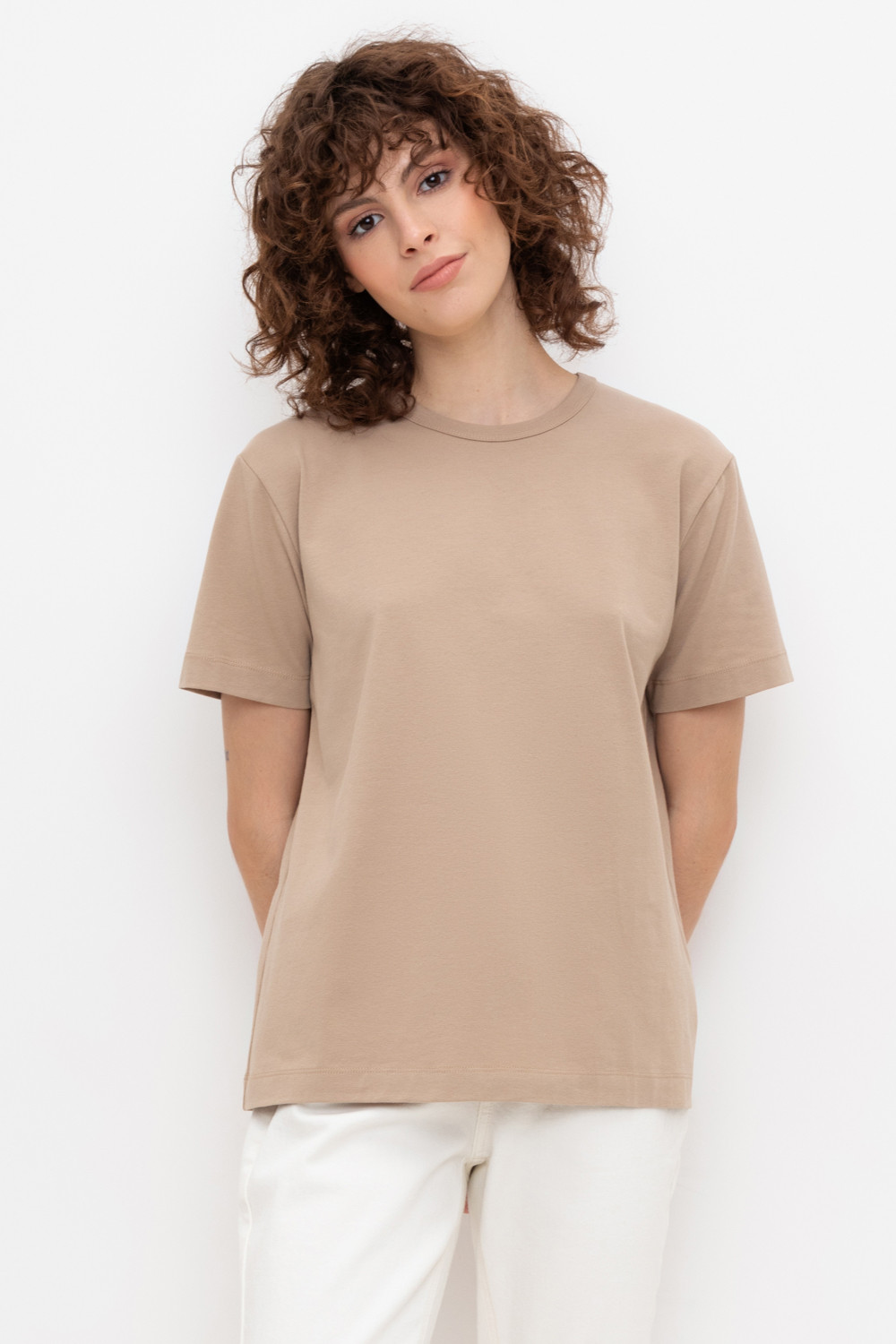 Футболки женские для мам, артикул: ЕВТ 3238/24, цвет: бежевый, фото 5