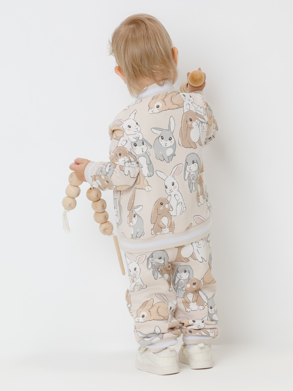 Брюки для девочки, артикул: КР 400883, цвет: бежевый, фото 5