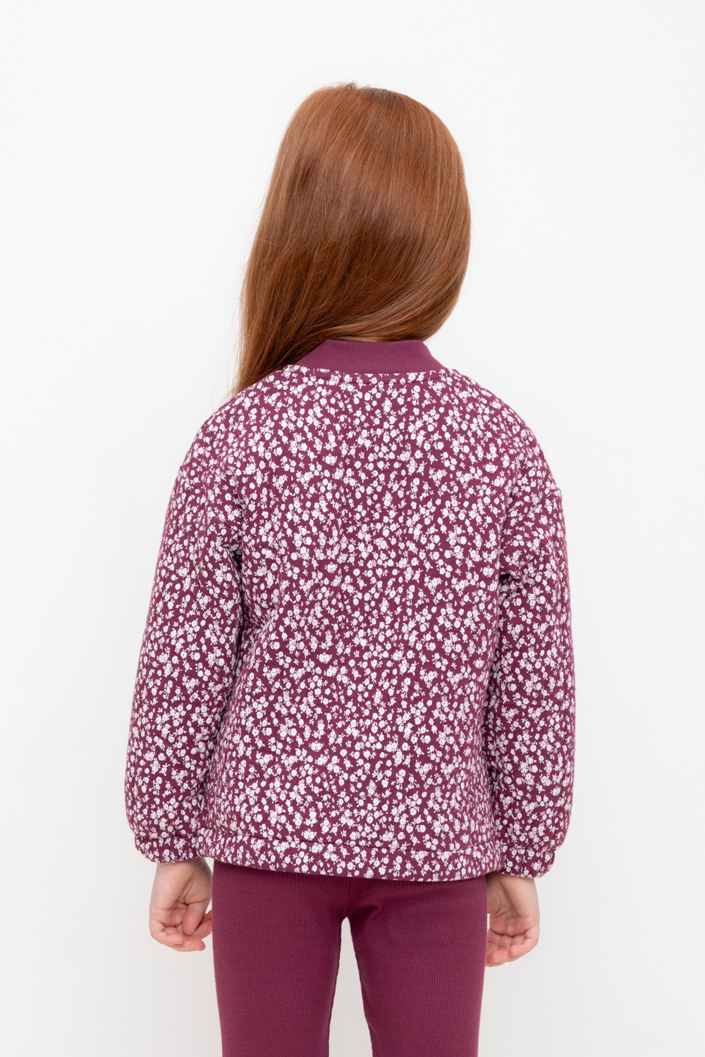Жакет для девочки, артикул: КР 302574, цвет: бордовый, фото 5