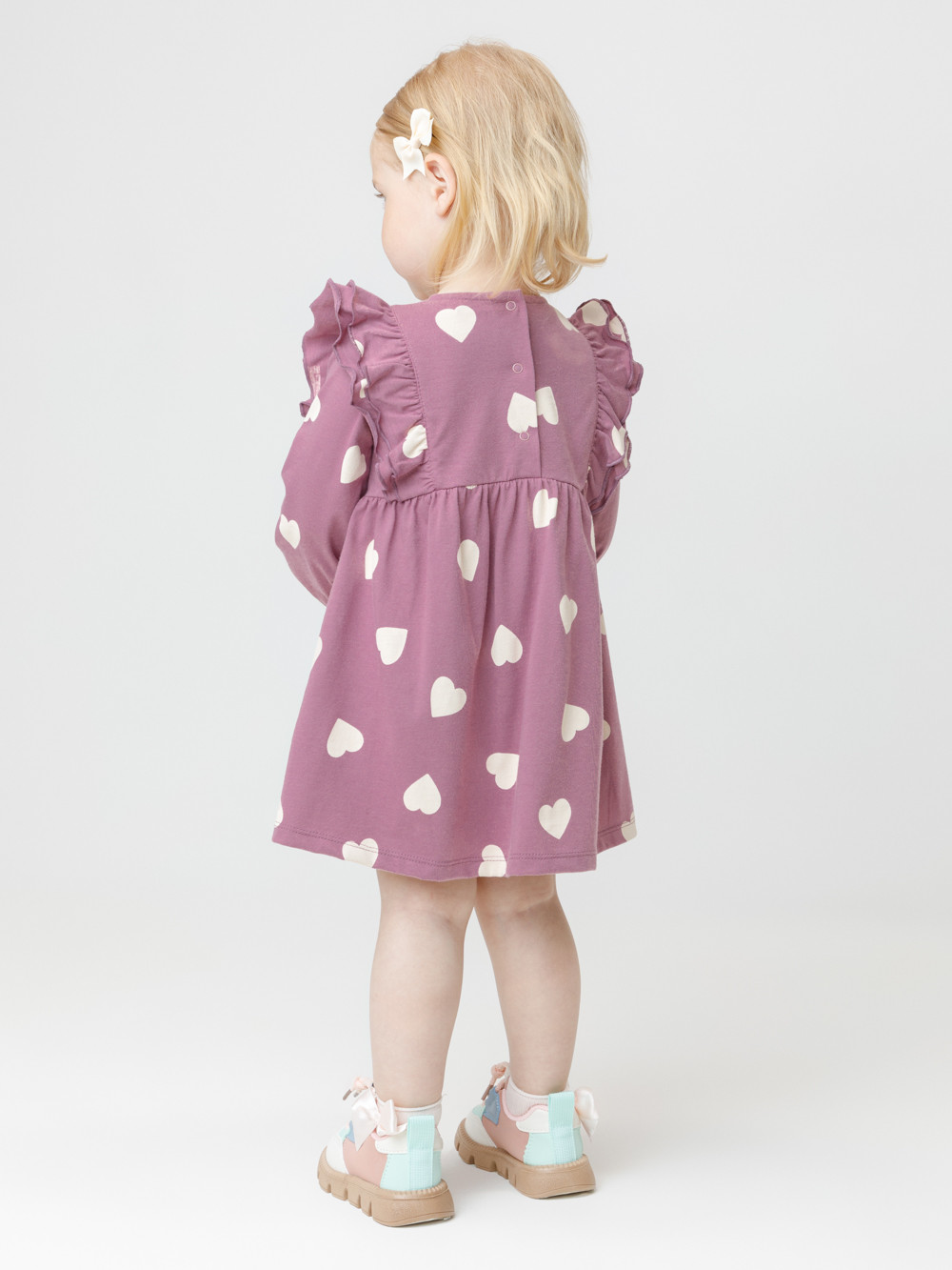 Платье для девочки, артикул: КР 5944, цвет: бордовый, фото 5