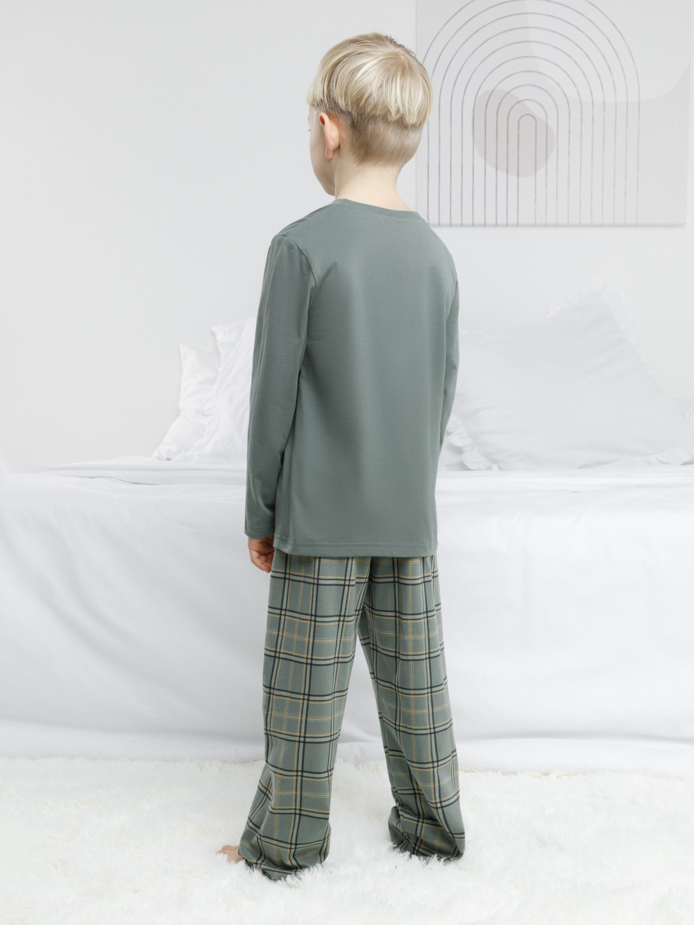 Пижама для мальчика, артикул: К 1600, цвет: зеленый, фото 5
