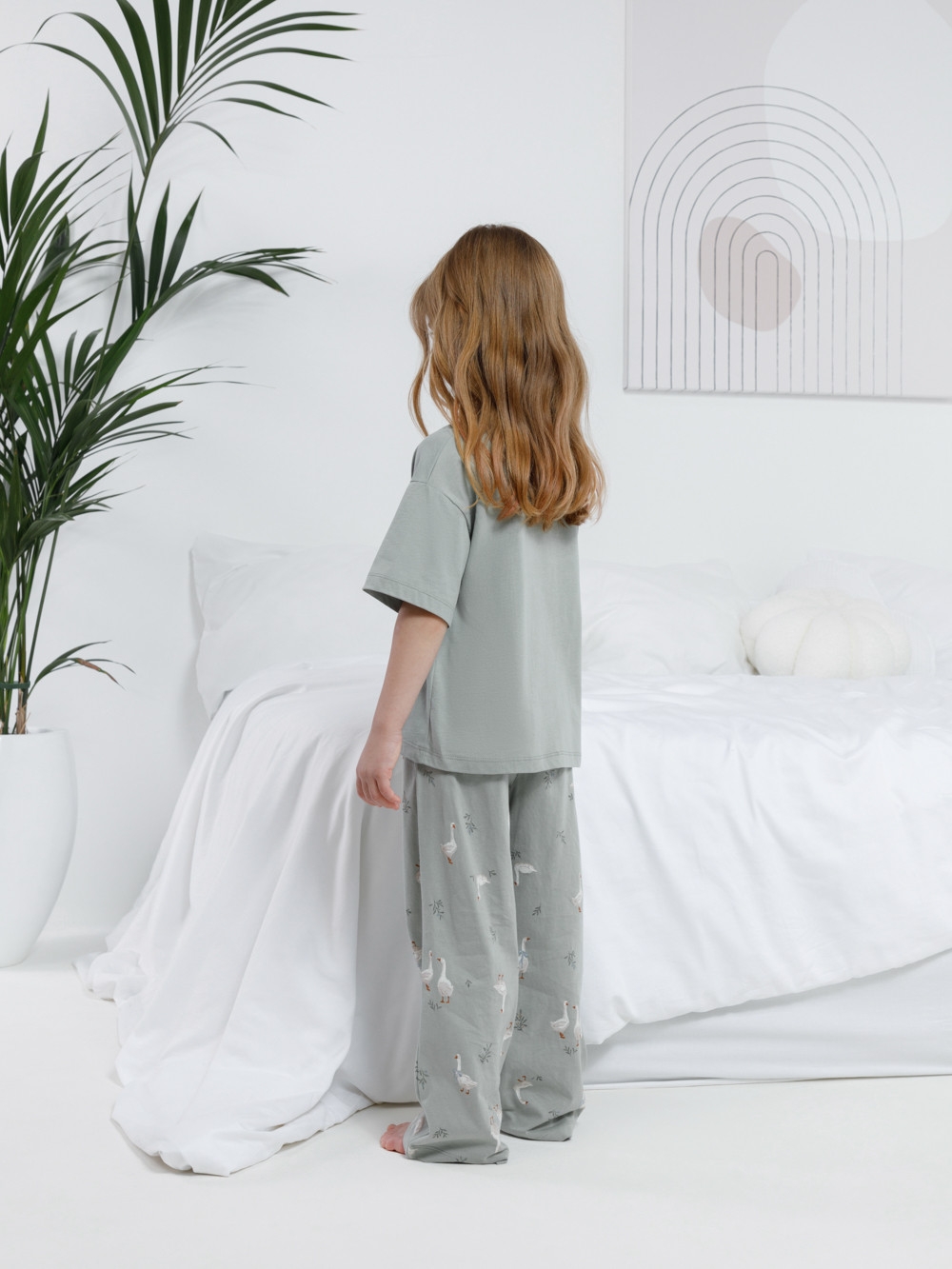 Пижама для девочки, артикул: МП 1657, цвет: зеленый, фото 5