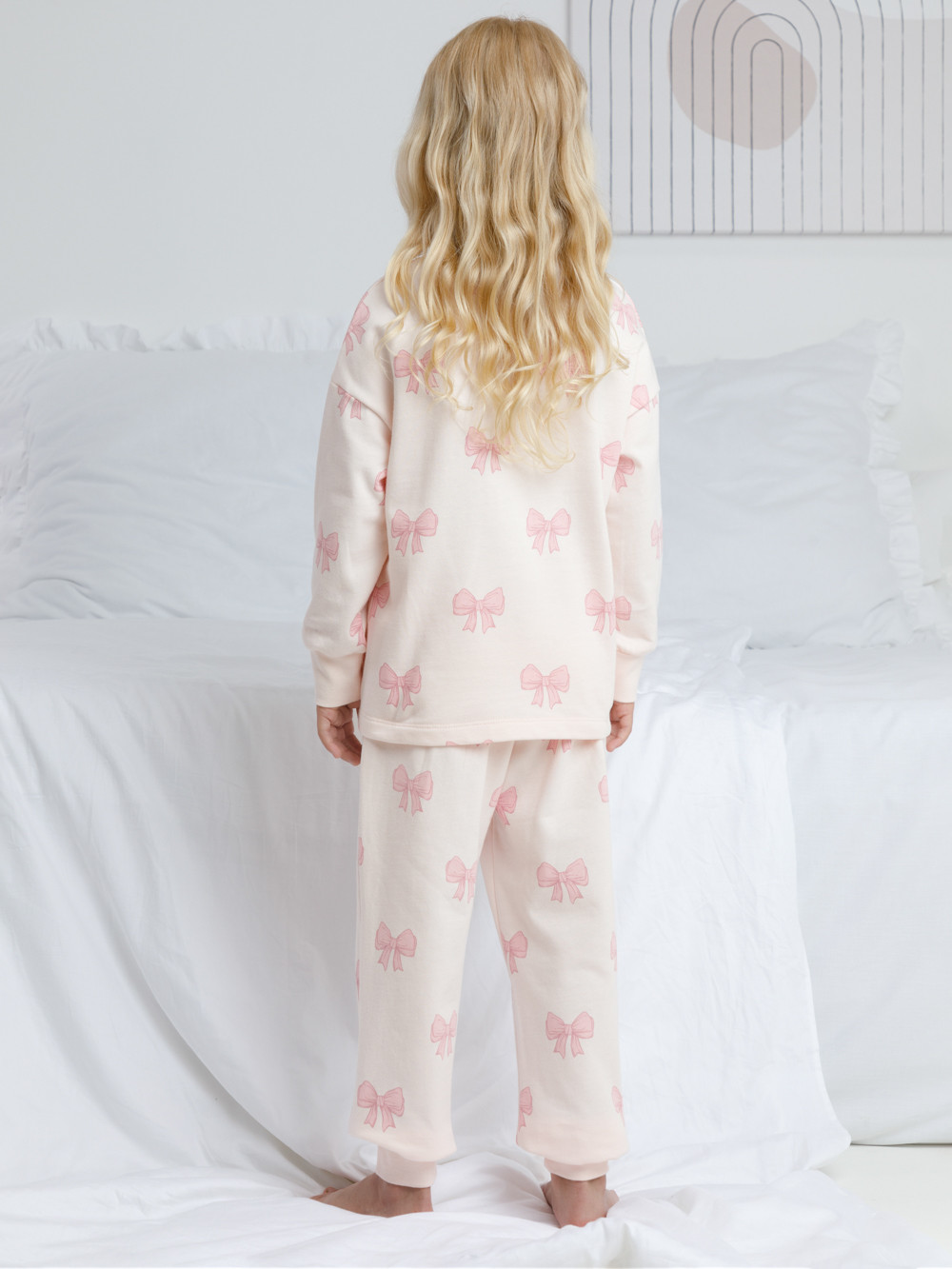 Пижама для девочки, артикул: К 1587, цвет: розовый, фото 5