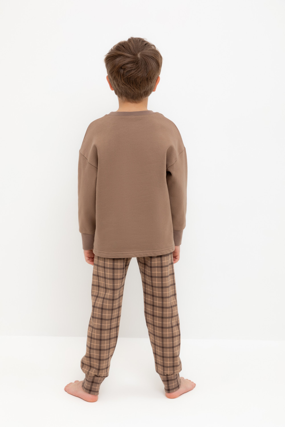 Пижама для мальчика, артикул: К 1567, цвет: коричневый, фото 5