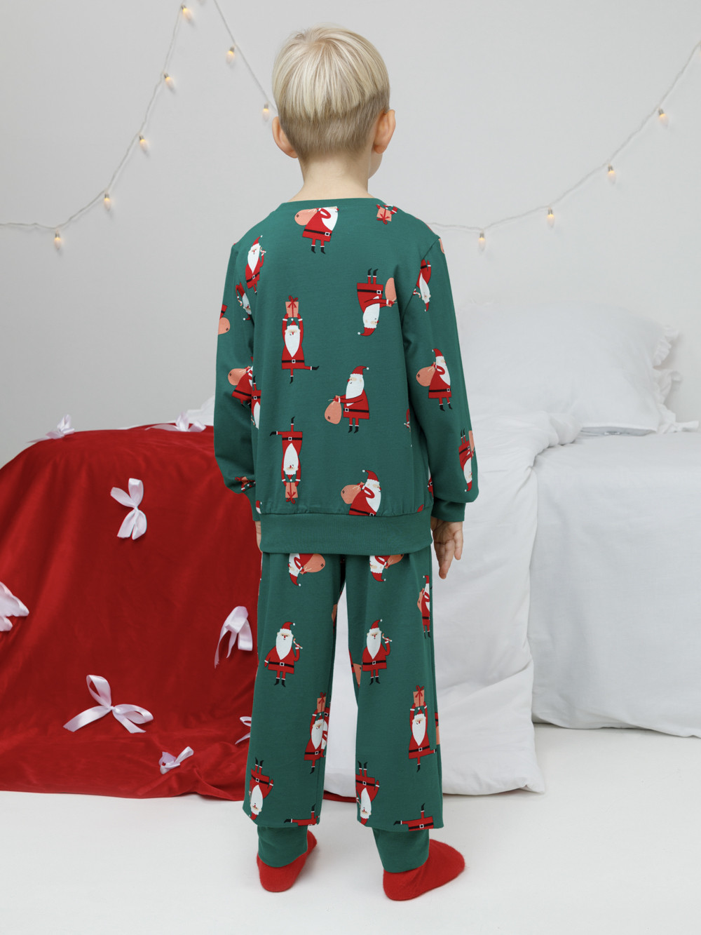 Пижамы, артикул: К 1663, цвет: зеленый, фото 5