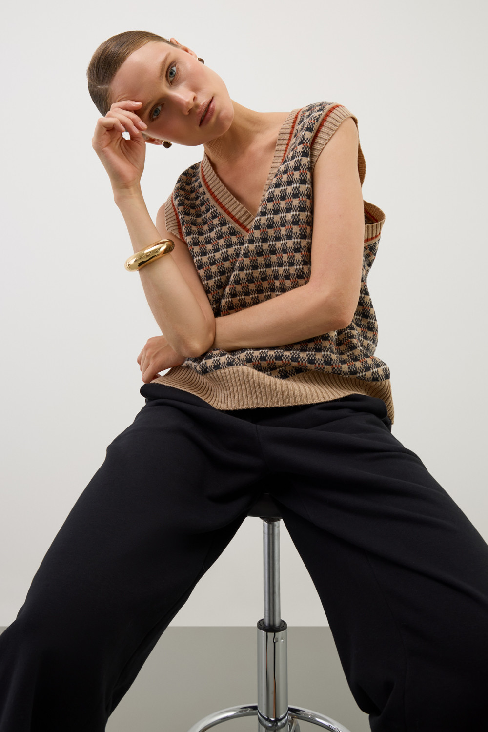 Жилеты женские для мам, артикул: ЕВ 30248/ш, цвет: бежевый, фото 5