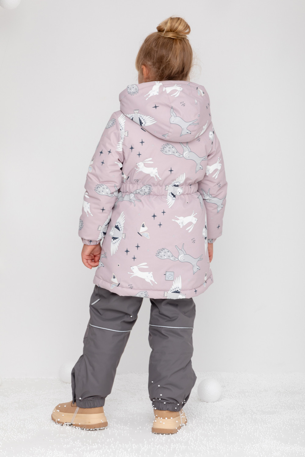 Куртка для девочки, артикул: ВК 38098/н/2 УЗГ, цвет: розовый, фото 5