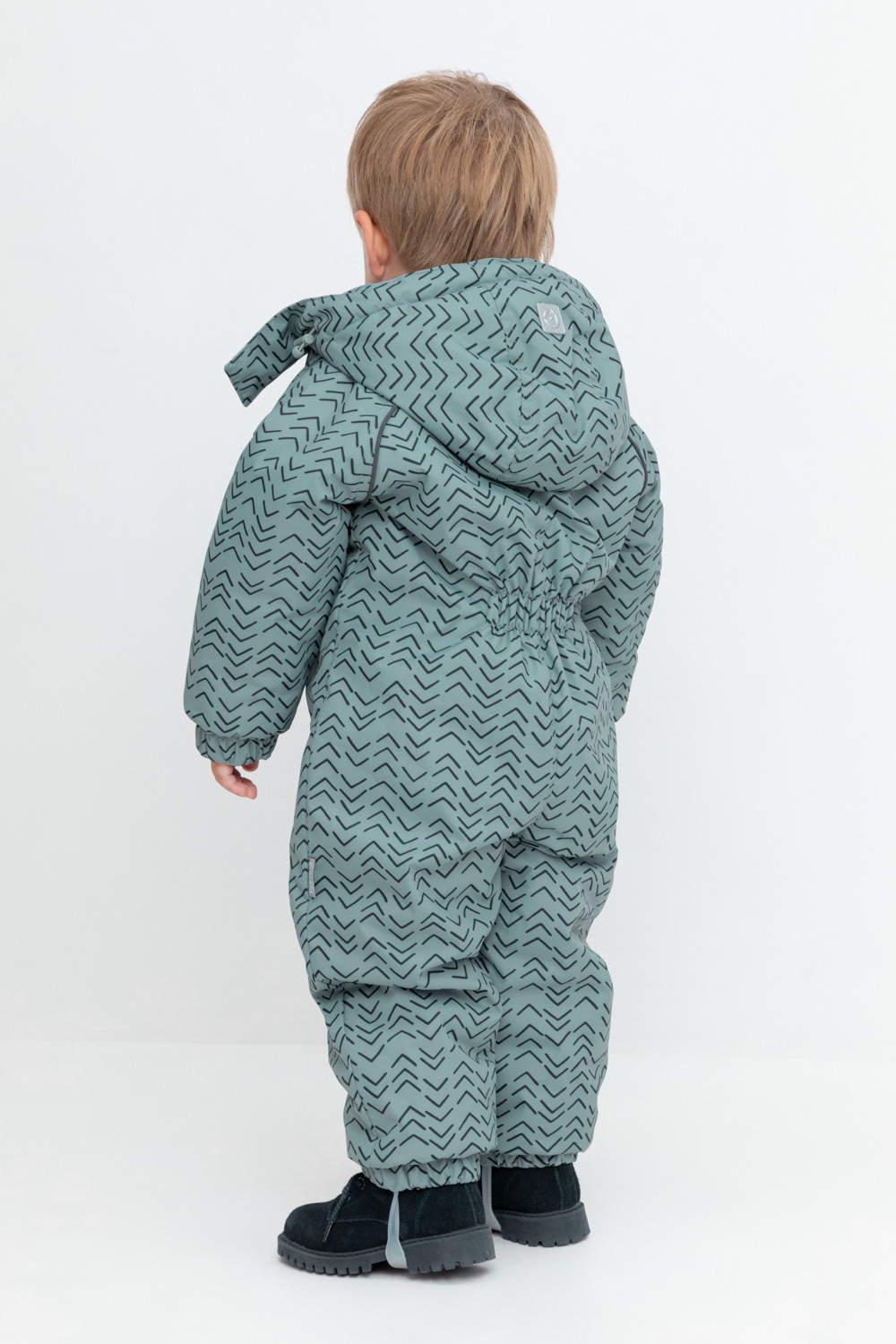 Комбинезоны утепленные для мальчика, артикул: ВК 60113/н/10 УЗГ, цвет: зеленый, фото 5