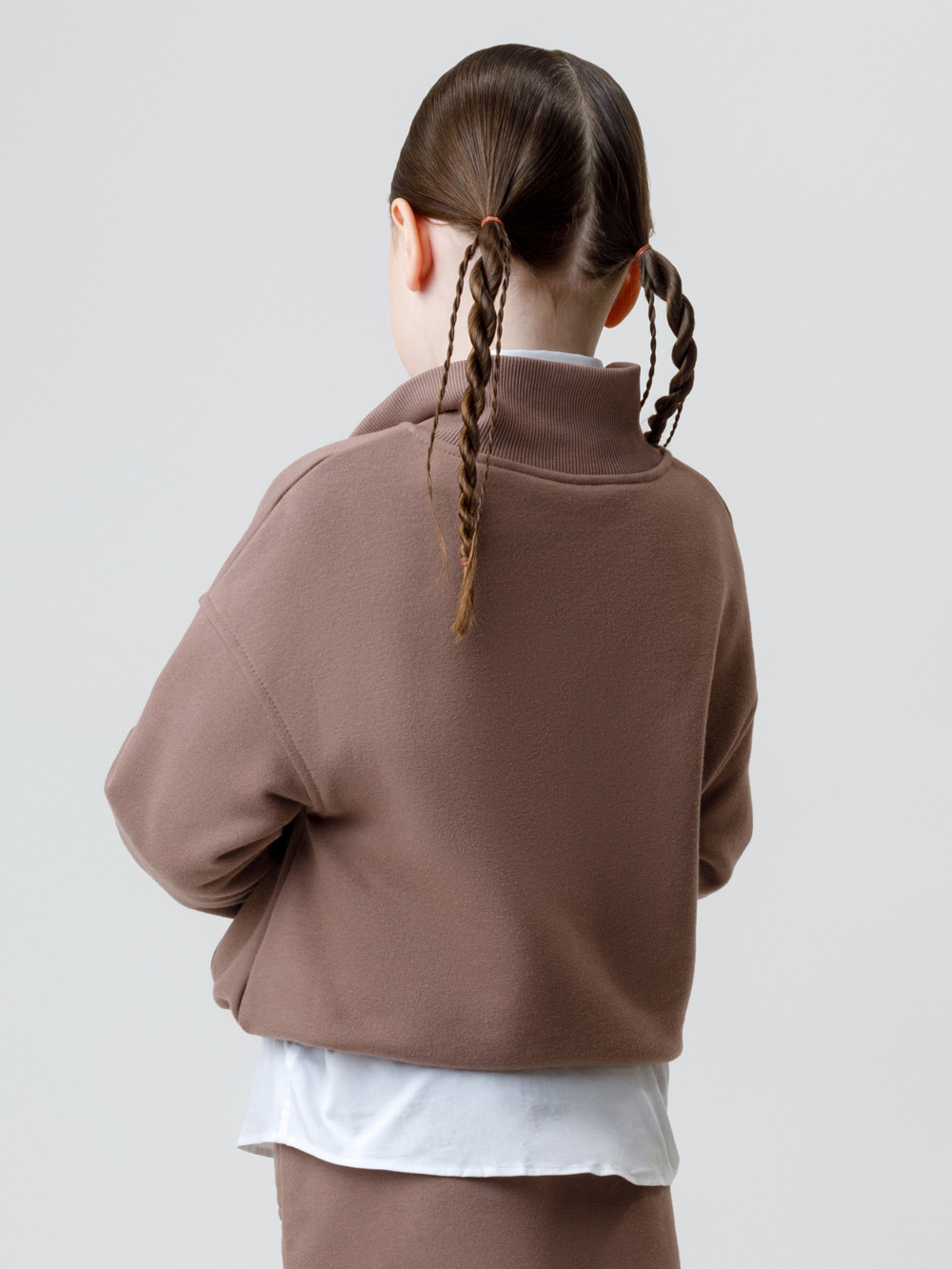 Свитшоты для девочки, артикул: КР 302821, цвет: кофейный, фото 5