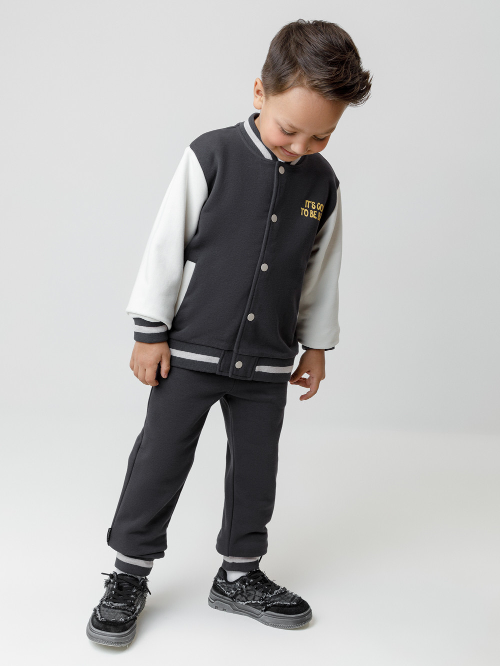 Жакет для мальчика, артикул: КР 302841, цвет: темно-серый, фото 5