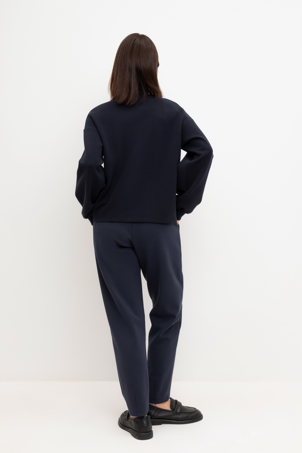 Брюки женские для мам, артикул: ЕВТ 4121, цвет: синий, фото 5