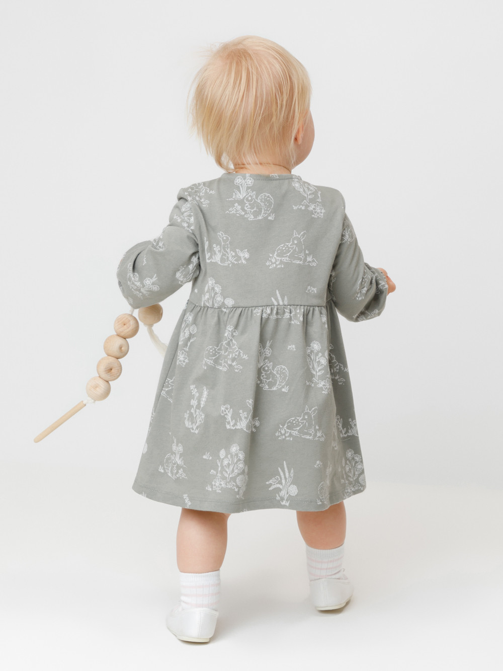 Платье для девочки, артикул: КР 5906, цвет: зеленый, фото 5