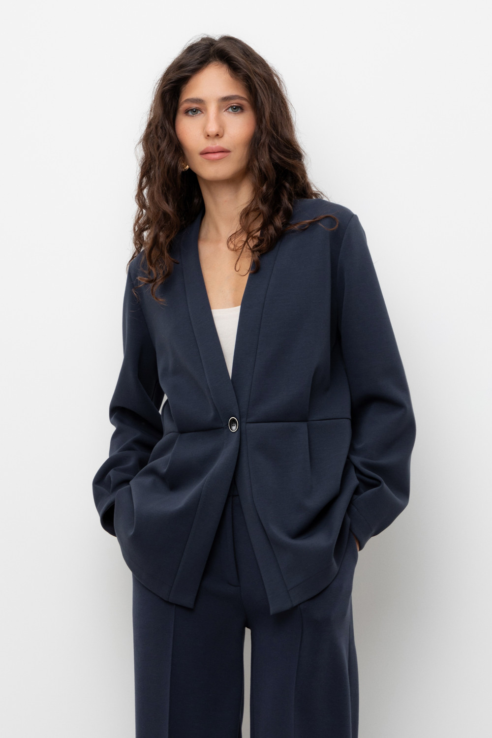 Жакеты, куртки женские для мам, артикул: ЕВТ 3294, цвет: синий, фото 5