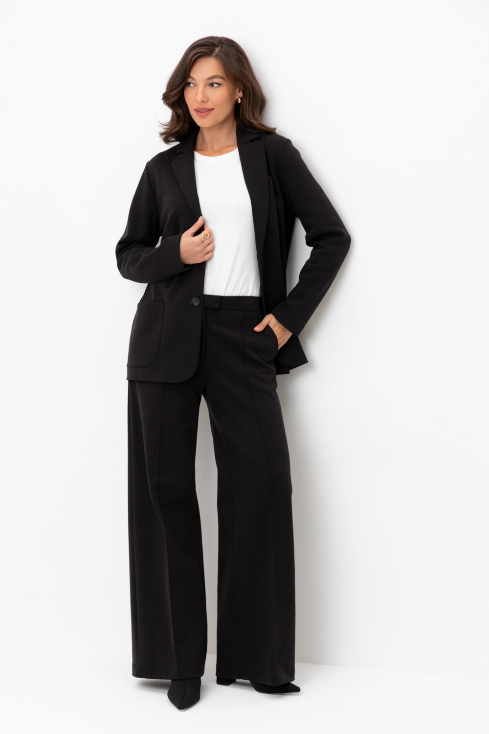 Брюки женские для мам, артикул: ЕВТ 4112, цвет: черный, фото 5