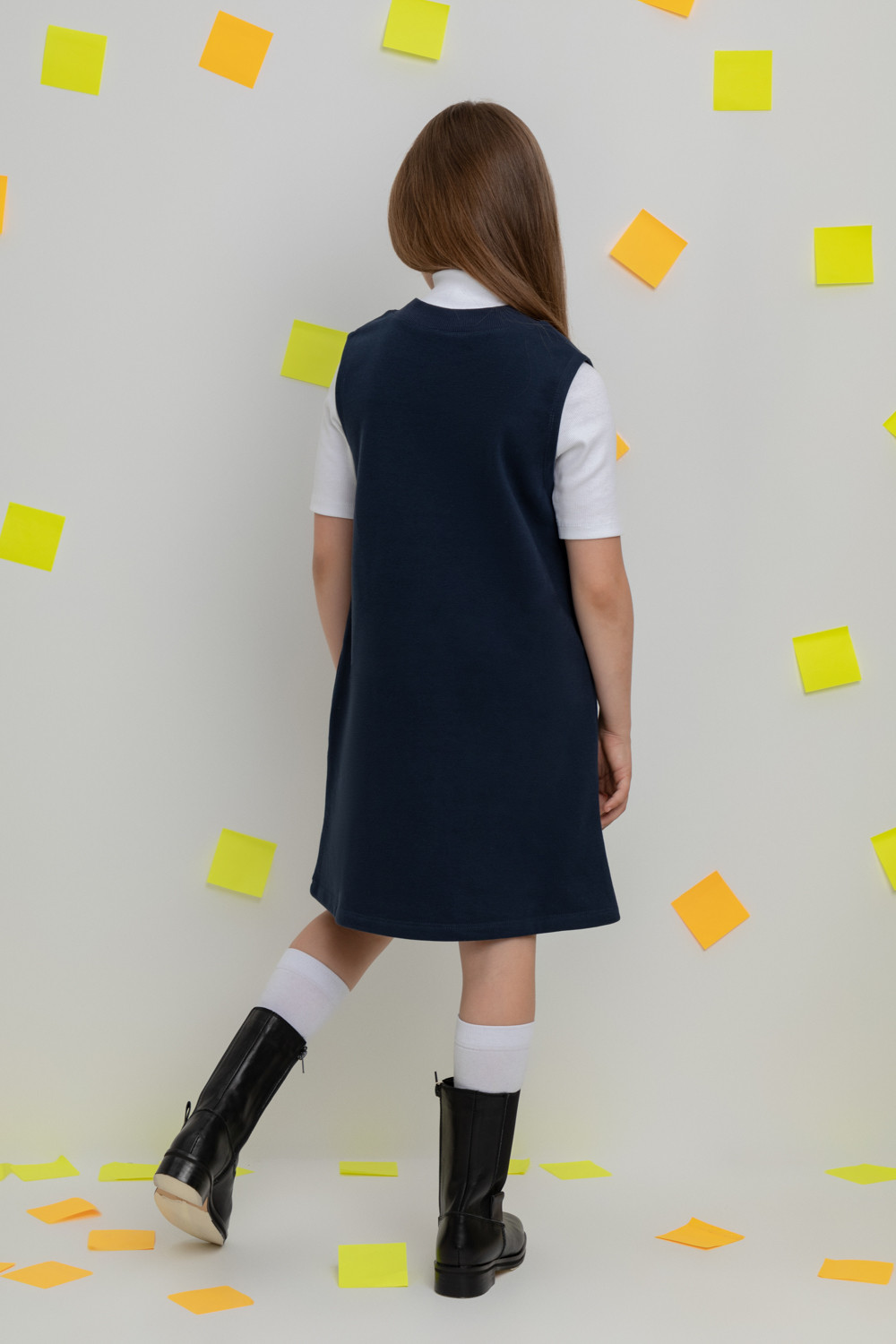 Платье для девочки, артикул: К 5817, цвет: синий, фото 5