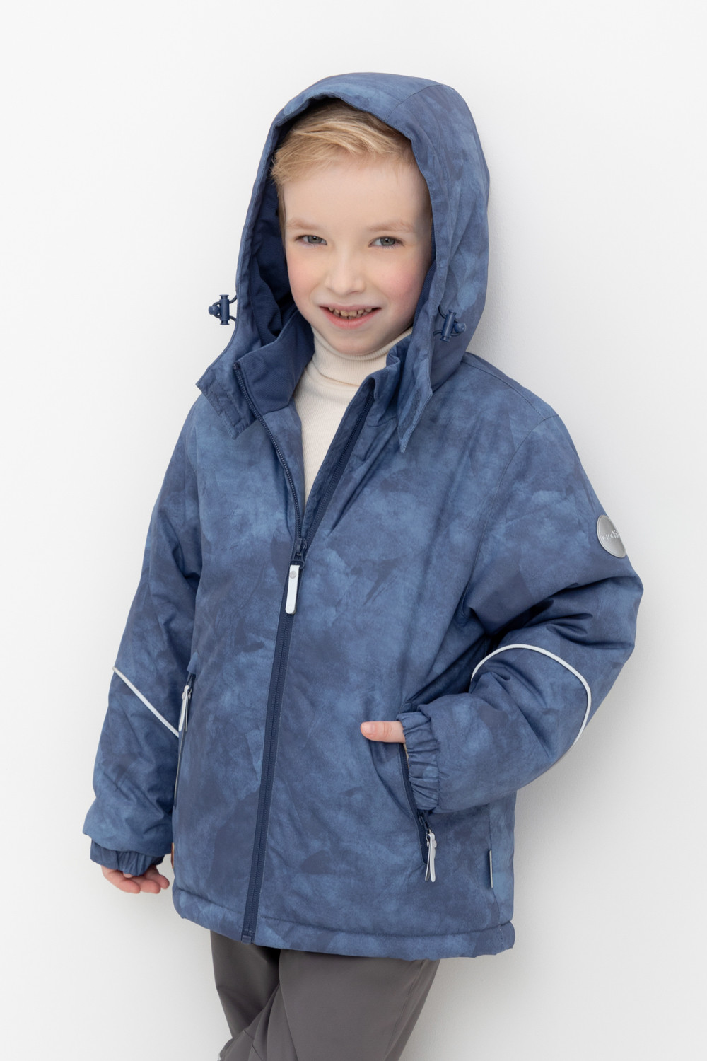 Куртки для мальчика, артикул: ВК 36102/н/1 ГР ( 92-122), цвет: синий, фото 5