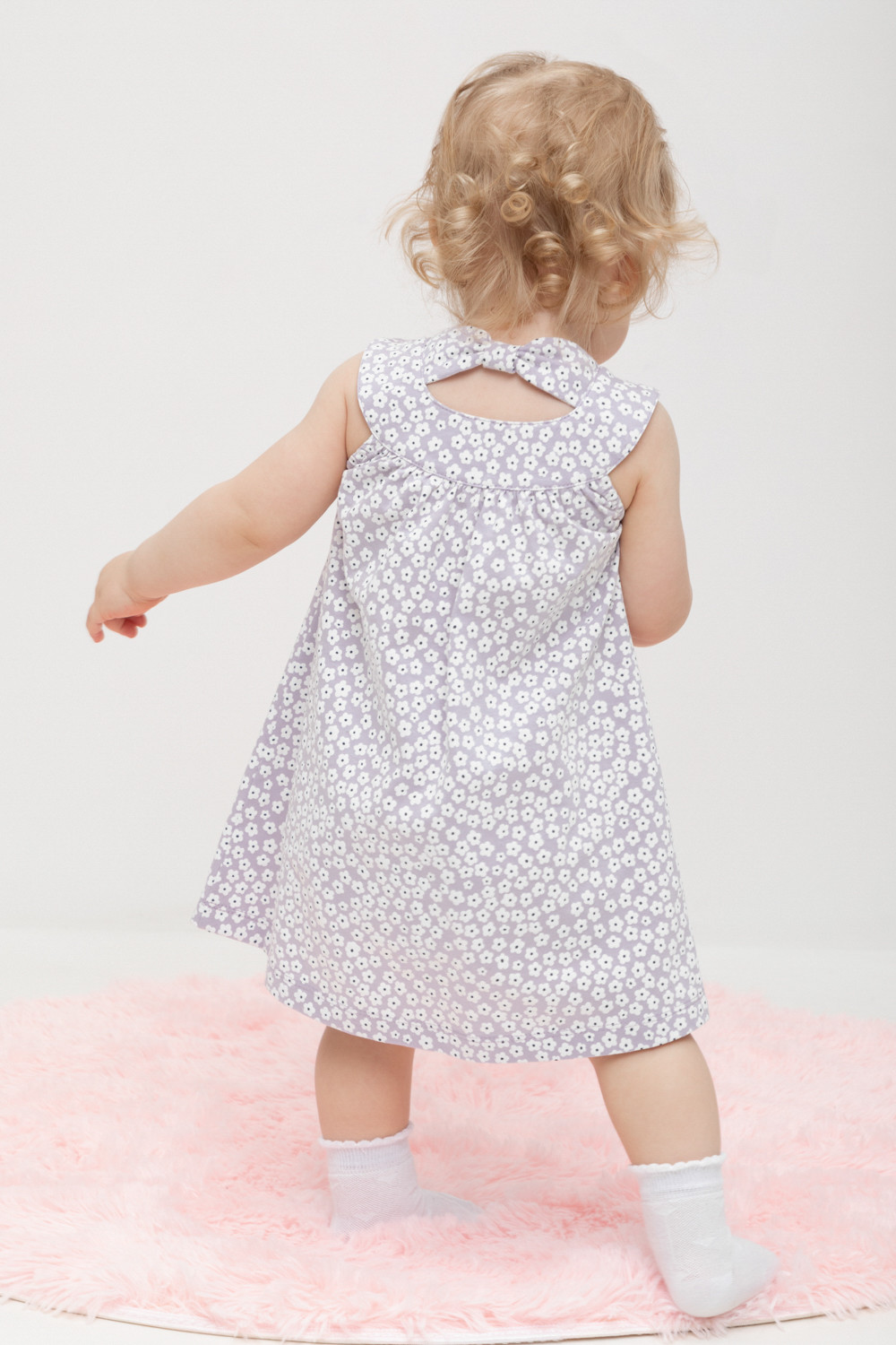 Сарафан для девочки, артикул: КР 5861, цвет: фиолетовый, фото 5