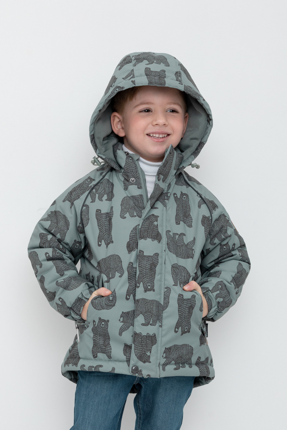 Куртки для мальчика, артикул: ВК 36084/н/1 Ал, цвет: зеленый, фото 5