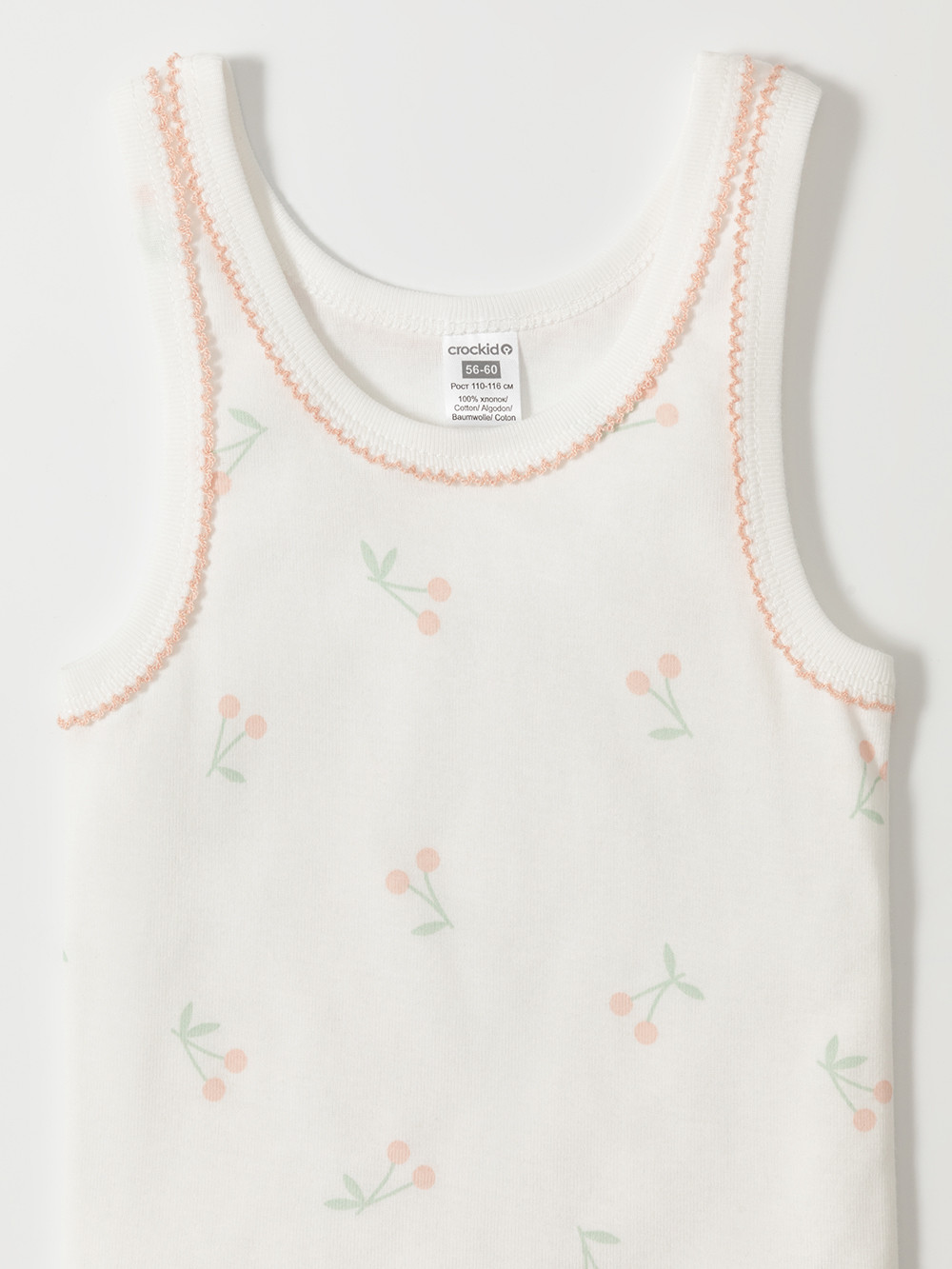 Майки для девочки, артикул: МП 1181-2уп, цвет: светло-розовый, фото 5