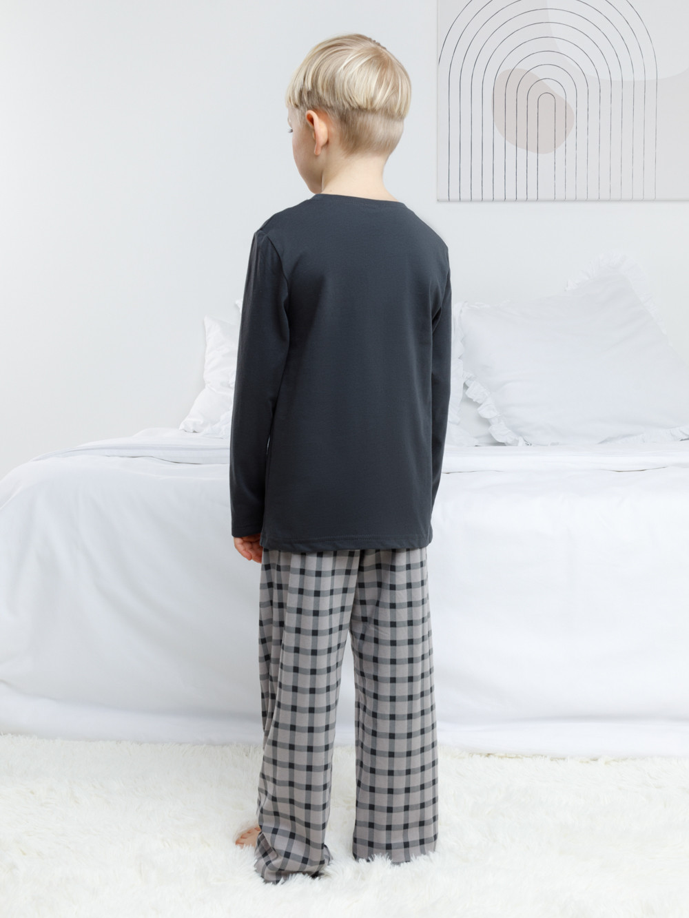 Пижама для мальчика, артикул: К 1600, цвет: черный3, фото 4