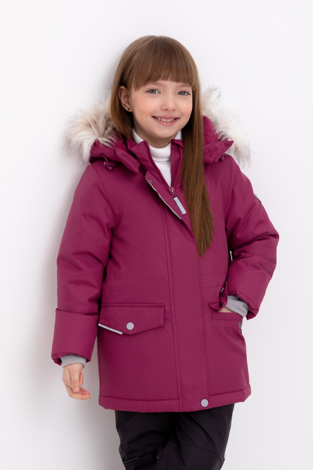 Куртка для девочки, артикул: ВК 38112/2 ГР, цвет: фиолетовый, фото 5