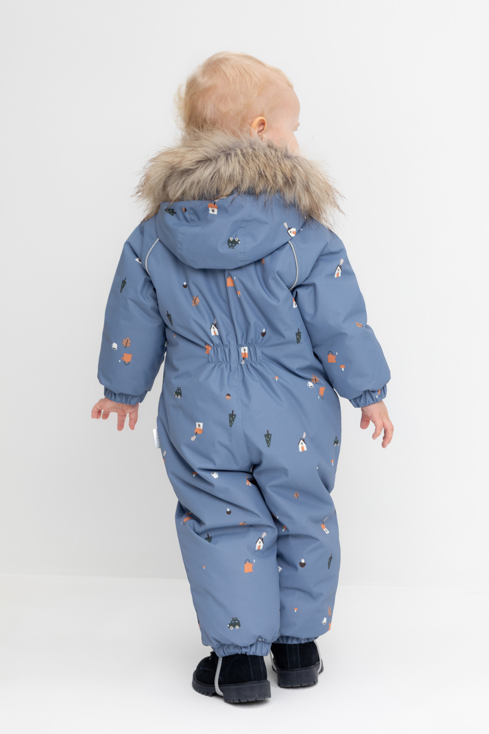 Комбинезоны утепленные для мальчика, артикул: ВК 60116/н/10 ГР, цвет: голубой, фото 5