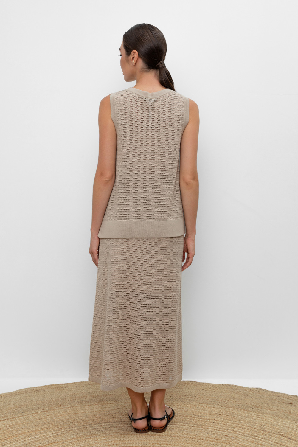 Юбки женские для мам, артикул: ЕВ 733, цвет: бежевый, фото 5