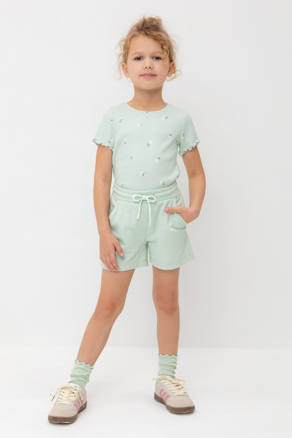 Шорты для девочки, артикул: КР 400417-1, цвет: зеленый, фото 5