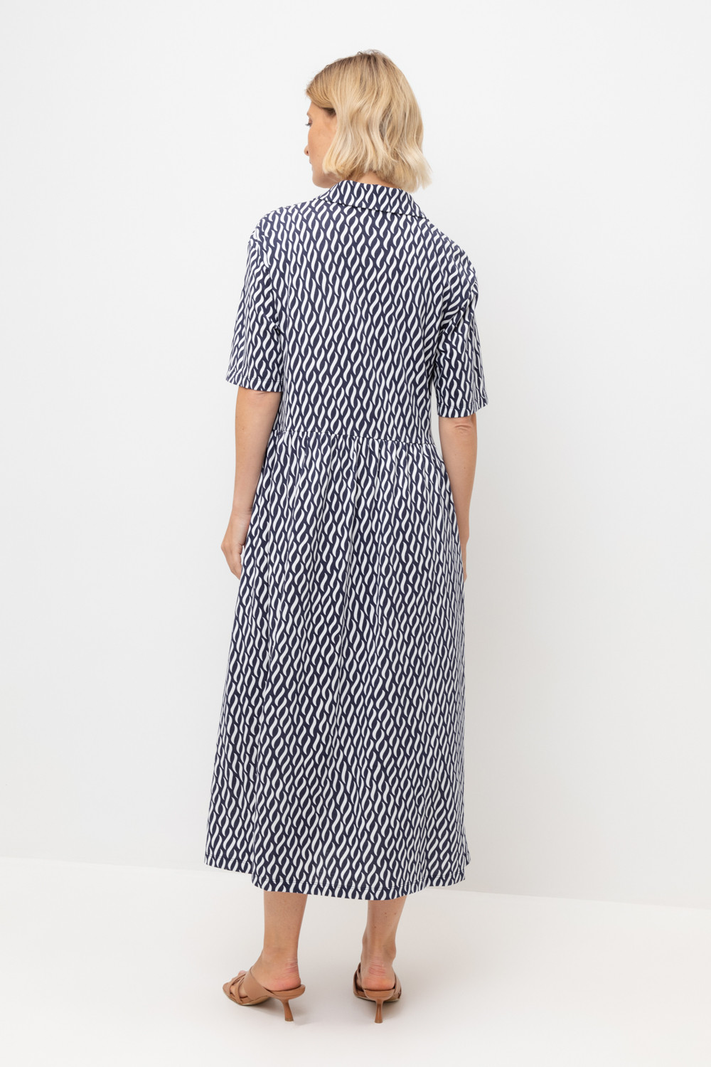 Платья женские для мам, артикул: ЕВТ 5071, цвет: синий, фото 5