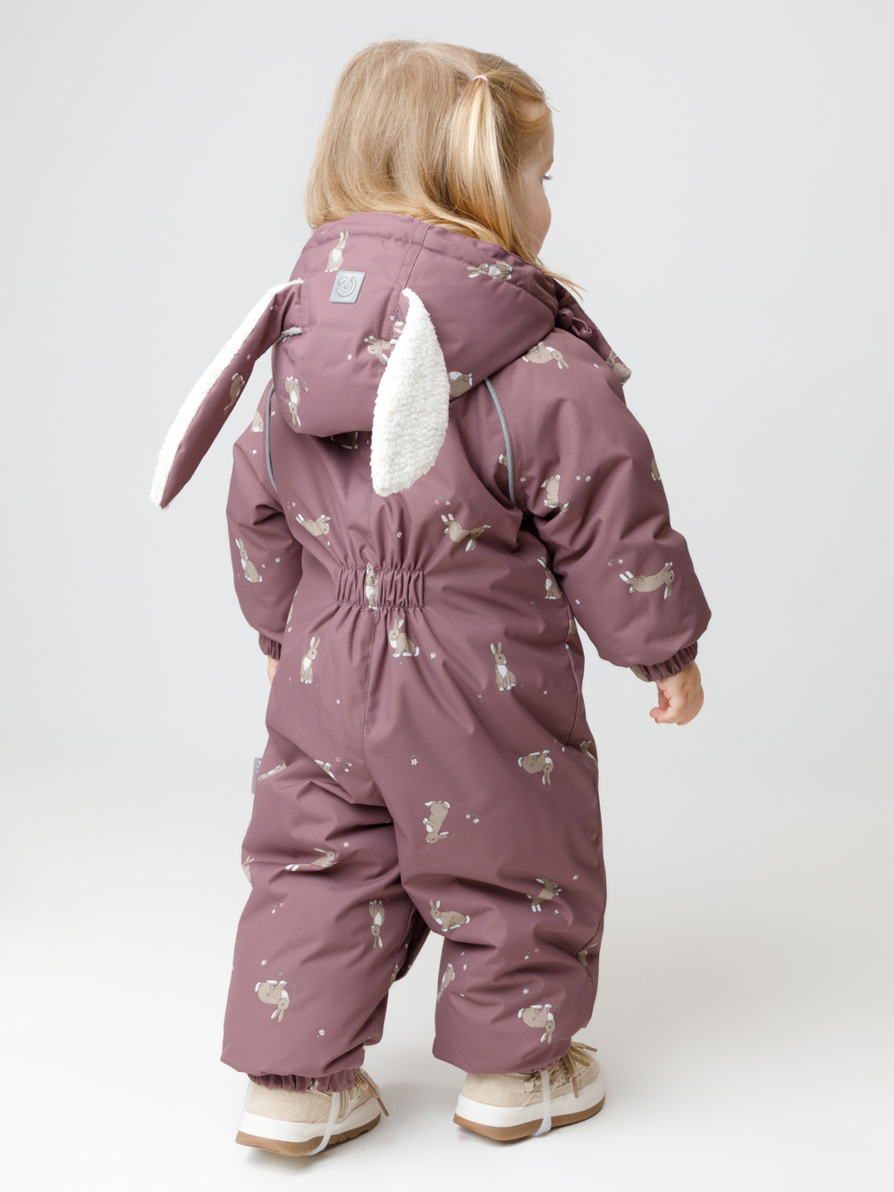 Комбинезоны утепленные для девочки, артикул: ВК 60131/н/3 УЗГ, цвет: бежевый, фото 5