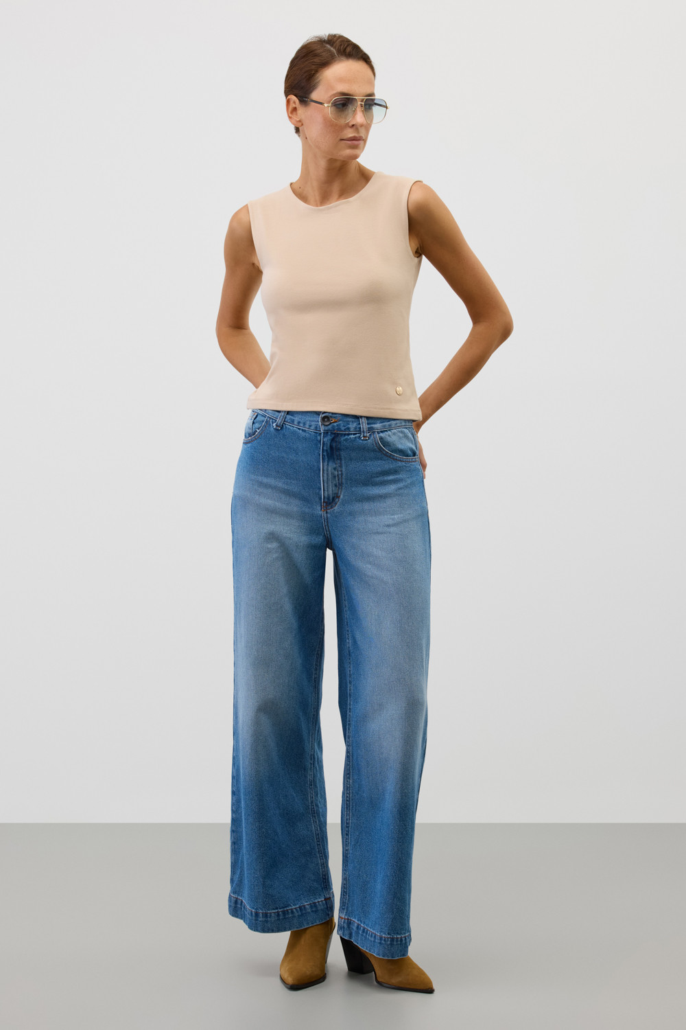 Майки женские для мам, артикул: ЕВТ 3329, цвет: бежевый, фото 5