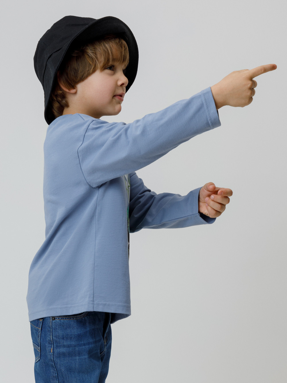 Лонгсливы для мальчика, артикул: КР 302256, цвет: синий, фото 5