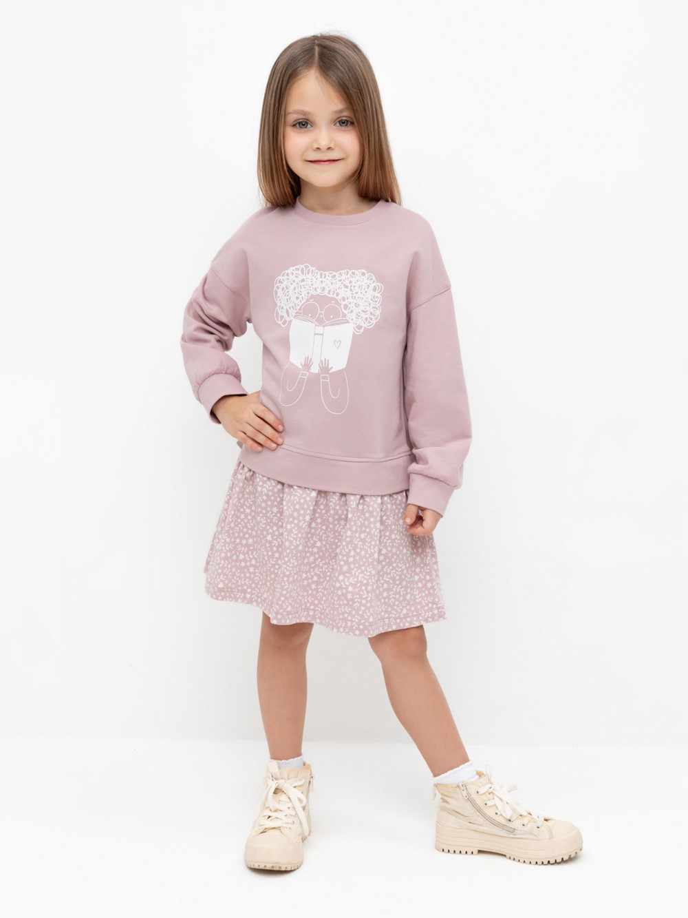 Платье для девочки, артикул: КР 5835, цвет: розовый, фото 5