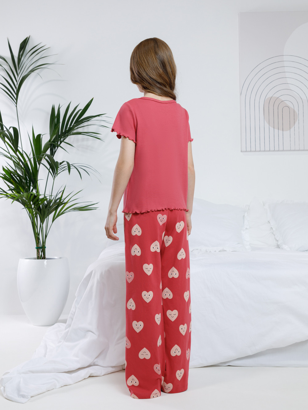 Пижама для девочки, артикул: МП 1659-1, цвет: бордовый, фото 5