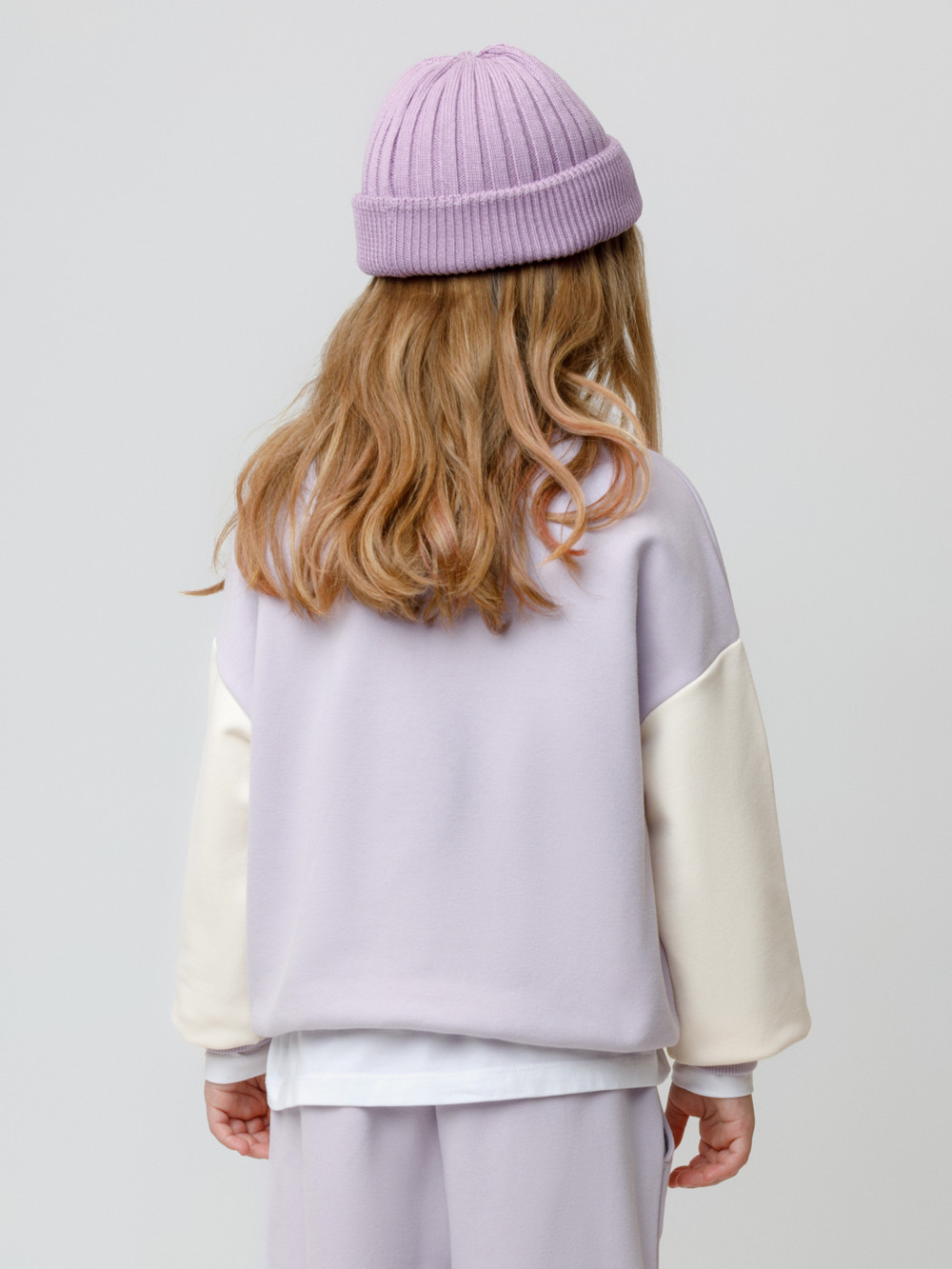 Свитшоты для девочки, артикул: КР 302879, цвет: фиолетовый, фото 5