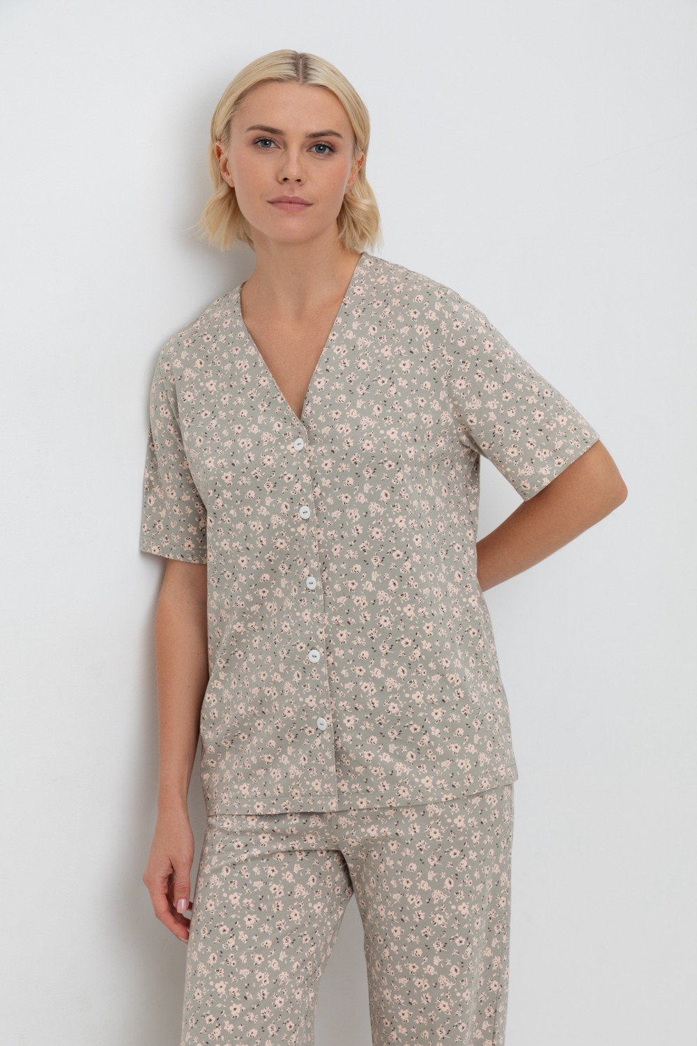 Комплекты для дома для мам, артикул: Е 20153, цвет: хаки, фото 5