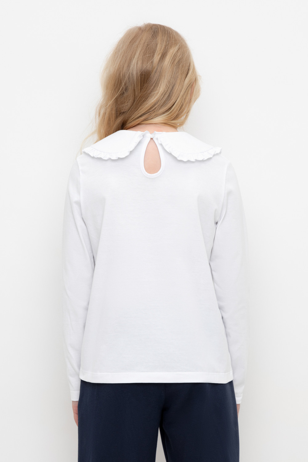 Блузка для девочки, артикул: К 302495, цвет: белый, фото 5