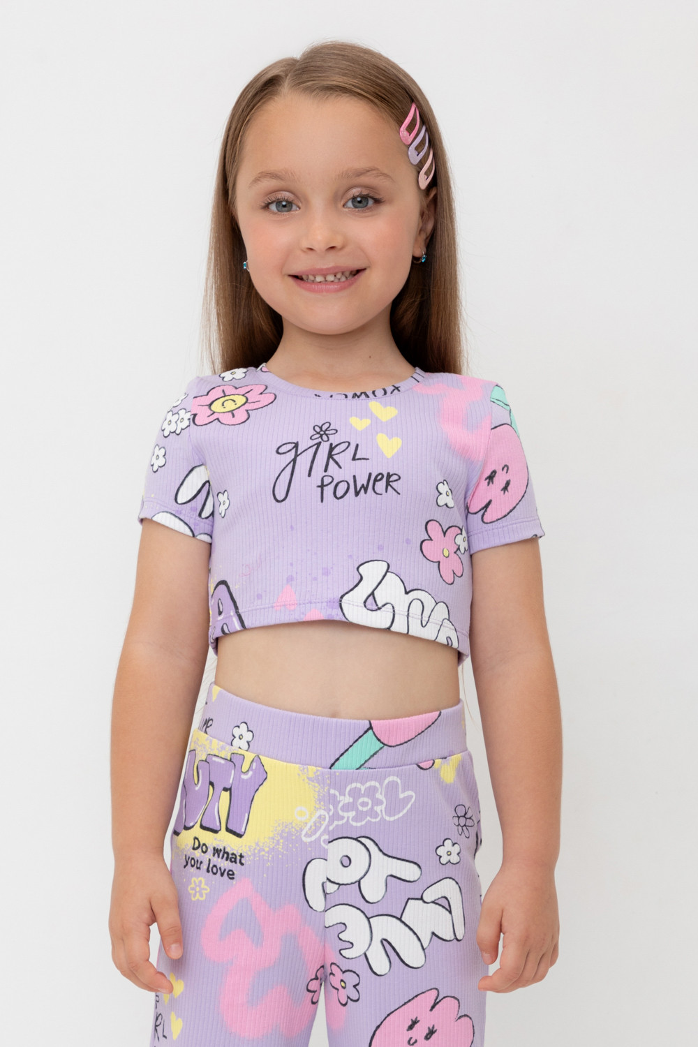 Футболка для девочки, артикул: КР 302697, цвет: фиолетовый, фото 5