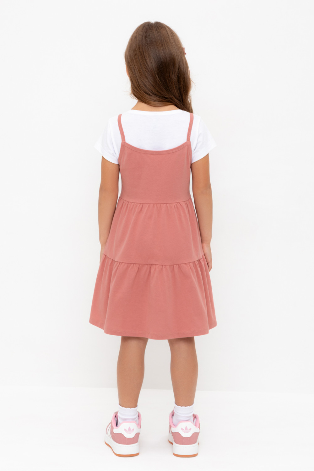 Сарафан для девочки, артикул: КР 5799-1, цвет: оранжевый, фото 5